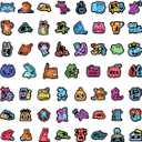 3 x 100pcs Neon Cat Theme Waterproof Vinyl Stickers - Cats Decor & Party Favors Gifts for Laptop, Water Bottle, Skateboard