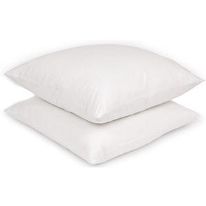 Euro Pillow Inserts 26 x 26 (Pack of 2) White, Goose Down Feather Pillow Stuffer, Premium White Pillows for Bed, Couch, and Cushion with 100% Cotton Cover - by Maison Des Garon