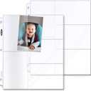 BCW Pro 5-Pocket Photo Page (50 Count) | Archival Quality, Acid-Free | Photo Card Sleeves for Postcards | Fits 3-Ring Binders | Perfect for Photocard Binder Sleeves, Collectible Trading Card Albums