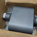 Pair of Single Chamber Performance Race Muffler 2.5" Center/Center Universal Muffler (2.5 Inch)
