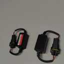 2 PCS H11 H8 H9 LED Warning Error Decoder, LED Anti Flicker Harness Canceller Decoder, Universal Radio Audio Canbus Error Free Filter, for Most Cars and Modification Repair Parts (Black)