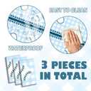 3 x 3pcs Baseball Tablecloths Blue Checkered Gingham Birthday Party Disposable Plastic Table Cloths Rectangle Waterproof for Baseball Sports Party Decorations 54"x108" (Blue Baseball, 54" x 108")