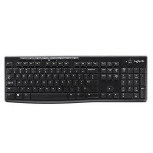Logitech MK270 Wireless Keyboard and Mouse Combo for Windows, 2.4 GHz, 8 Multimedia Keys, PC, Laptop, Wireless Keyboard Compact Mouse Combo - Black (1 Pack)