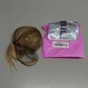 TESSHAIR Human Hair Messy Bun, 100% Real Hair Bun Extensions for Women, Natural Wavy, 1 Count#-12P613 Golden Brown & Bleach Blonde