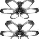 Motion Sensor Garage Light 150W 2 Pack Deformable LED Garage Light Motion Activated 15000 Lumen Ultra Bright Screw in Garage Sensor Light Ceiling for Garage, Warehouse, Workshop, Basement