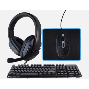 iLive Gaming Bundle - Headphones / Keyboard / Mouse + Pad - Black (IAGMK22VP)
