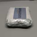 ORTIGIA Scalloped Green Bath Mat Non Slip Washable for Bathroom, Quick Dry Absorbent Plush Microfiber Bath Mats, White and Green Bathmat for Bathtub Shower, Floor Carpet for Sink Bedroom, 20x32