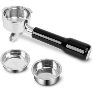 51mm Full Stainless Steel Portafilter With 2 Spouts Compatible for CASABREWS Espresso Machine CM5418, 3700Essential, Mr. Coffee Espresso and Cappuccino Machine, Wirsh Espresso Maker