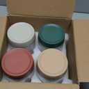 4 pack 16oz Thick Glass Jar with Lid for Overnight Oats,Reusable Leak Proof Wide Mouth Mason Jar perfect for Overnight Oats Fruit Salad Dressing Snacks Cereal Sauce Beans Condiment,Dishwasher Safe