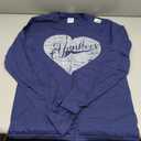 Vintage Heart Yankees I Love Yankees First Name Personalized Long Sleeve T-Shirt (Blue, S)