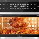 32QT Air Fryer Toaster Oven Combo with Rotisserie, Turbo Convection, Silver
19-in-1 Extra Large Countertop Oven, Fit 13" Pizza, 6 Accessories, 360° Air Circulation, 4-Layer, Digital Convection, 1800W