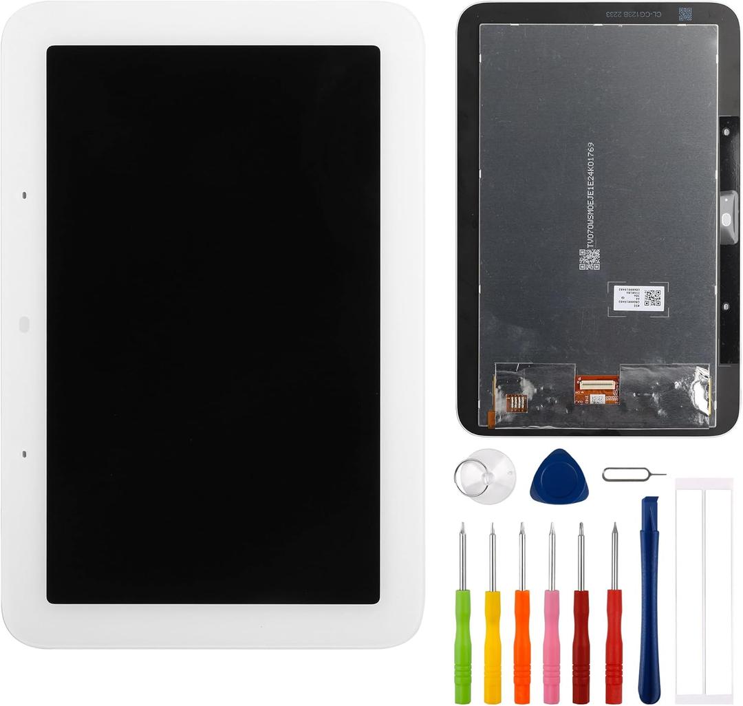 Replacement LCD Display Touch Screen Digitizer Assembly Compatible with Google Nest Hub 2st GA01331-INTL 6.7" with ToolsWhite