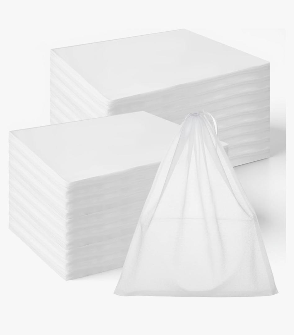 SHENLIU 200 Pcs Dust Proof Shoe Bag Drawstring Dust Bags for Purses Storage Bags for Handbags Non Woven Fabric Handbag Shoe Covers for Packing, Travel, Home Closet Organizer DustCover, 12.2 x 15 Inch