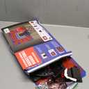 Basketball Hoop Indoor, Mini Basketball Hoop LED with 3 Balls and Scoreboard, Over The Door Basketball Hoop, Basketball Kids Toys Gifts for 3 4 5 6 7 8 9 10 11 12 Year Boys (Red)