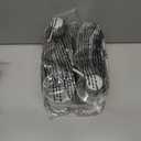 2 x iDesign Fluted 4-Piece Bathroom Accessories Set for Vanity Countertop - Gray/Clear