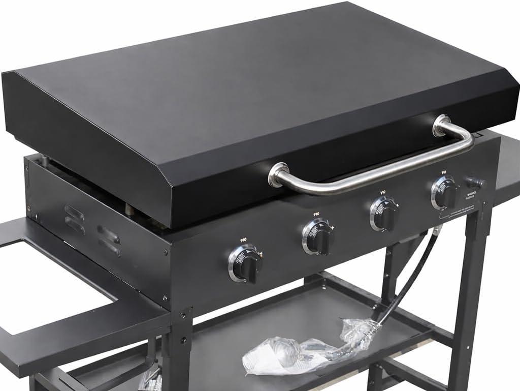 36 Inch Blackstone Griddle Grill Cover with Hinged Hood, 2026 Upgraded Outdoor Hard Grill Cover Compatible with Blackstone Models 1853 1605 1803 1839 1856 1924 5857 1553 2137 5003