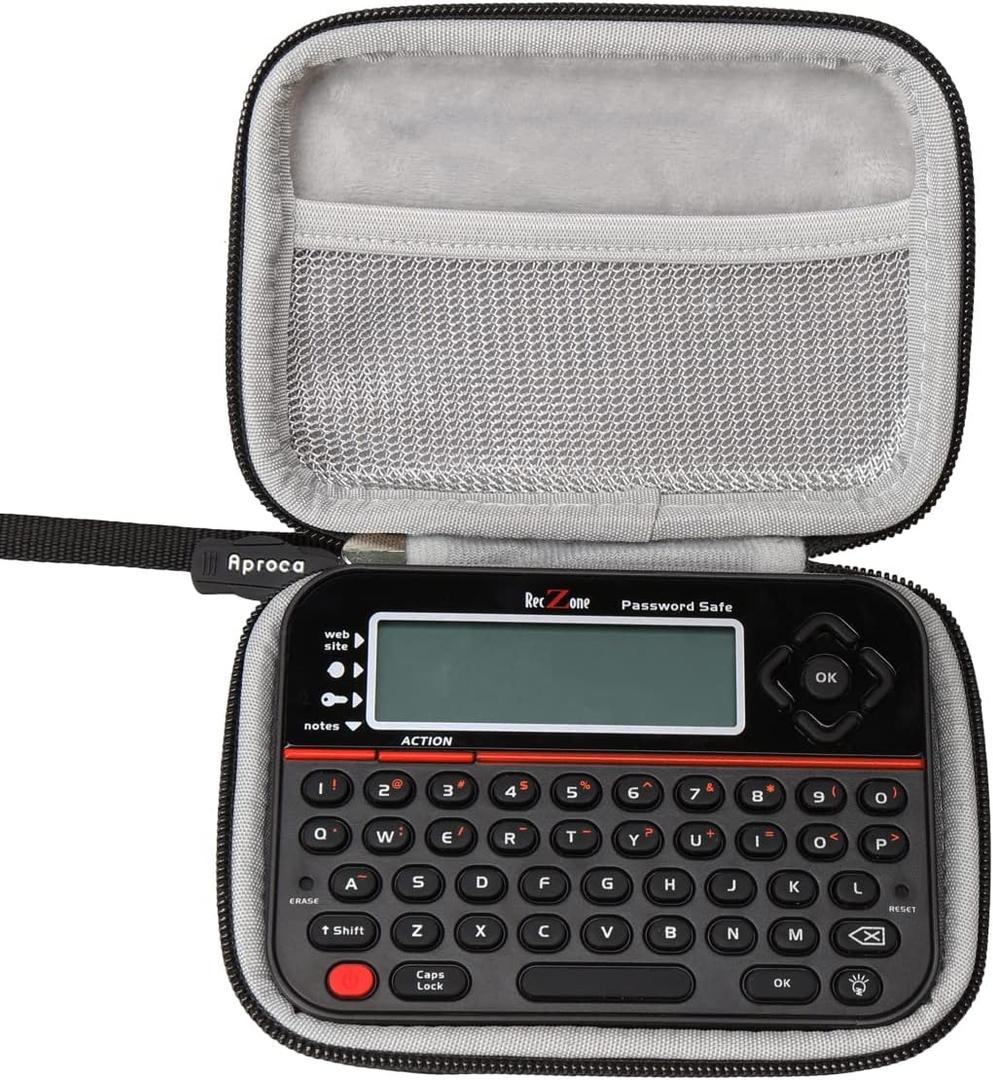 Aproca Hard Storage Travel Case, for Reczone password safe Device (Black-New Version)