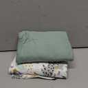 Yoofoss Pack and Play Sheets Fitted, Mini Crib Sheets 2-Pack for Pack N Play Mattress, Stretchy Playard Sheet, Soft and Breathable Green+Giraff