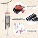 BeauGift Best Friend Birthday Gifts for Women, 32" Wind Chimes Friendship Gifts for Friends, Long Distance Wedding Graduation Gift, Home Decor Keepsake for Friend Bestie BFF