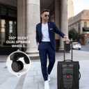 LOVEVOOK Business Softside Checked Luggage with 15.6/17.3 Inch Laptop Compartment, 24 Inch Checked Suitcase with Spinner Wheels Large Capacity Luggage with TSA Lock for Business Trip Travel Grey&Black, 24 Inch - Checked-Medium