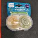 Philips Avent Ultra Soft Pacifiers - Orthodontic Design, for Babies 6-18 Months, Flexible Shield, Silicone Symmetrical Nipple, BPA-Free, 2 Sterilizing Cases, 1 Piece, SCF091/52