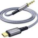 Ruaeoda Aux to USB C 6 ft, USB C to AUX 3.5mm Audio Jack Cable USB Type C to 3.5mm Headphone Stereo Cord Car Compatible with iPhone 15 Pro Max 15 Plus, Pad Pro, Sam,Sung Galaxy S24 S23 S22