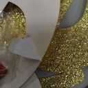 Pre-Strung Happy Sweet Sixteen Banner - 16th Birthday Party Decorations, Sweet Sixteen Banner, Happy 16th Birthday Anniversary Party Decoration Gold Glitter