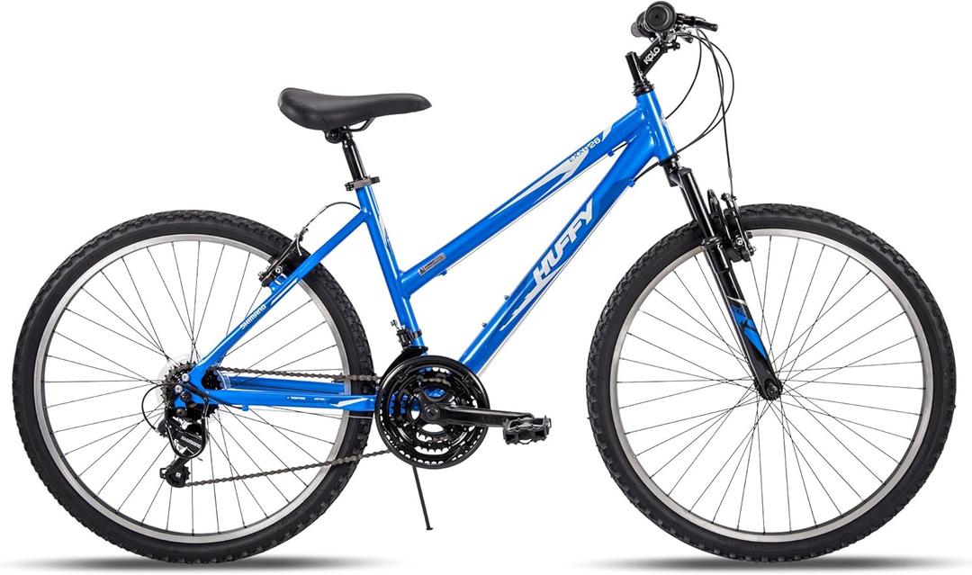 Huffy Company Hardtail 20” Mountain Trail Bike, Ideal for Ages 12-19, Lightweight Aluminum Frame, Smooth Shifting, Ocean Blue Gloss