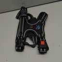 PHOEPET No Pull Dog Harness Medium Reflective Front Clip Vest with Handle,Adjustable 2 Metal Rings 3 Buckles,[Easy to Put on & Take Off](M, Black)