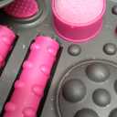 Beinilai Collapsible Foot Spa,Foot Bath with Heat and Massage and Bubble Jets,Foot Soak Tub with Six Non Motorized Rollers,Acupressure Massage Points,Red Light and Removable Pumice Stone (Dark Grey Foot Spa Kit)