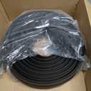 20Ft Cord Covers for Wires on Floor, 3-Channel Floor Cord Cover with Anti-Slip Base & Yellow Warning Strips, Extension Cord Covers for Floor, Ideal for Home, Office, Outdoor Use
