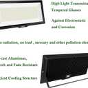 800W LED Flood Light, Outdoor Waterproof IP66 with Plug, 6000K Daylight White Super Bright Security Floodlight for Yard, Garden, Garages