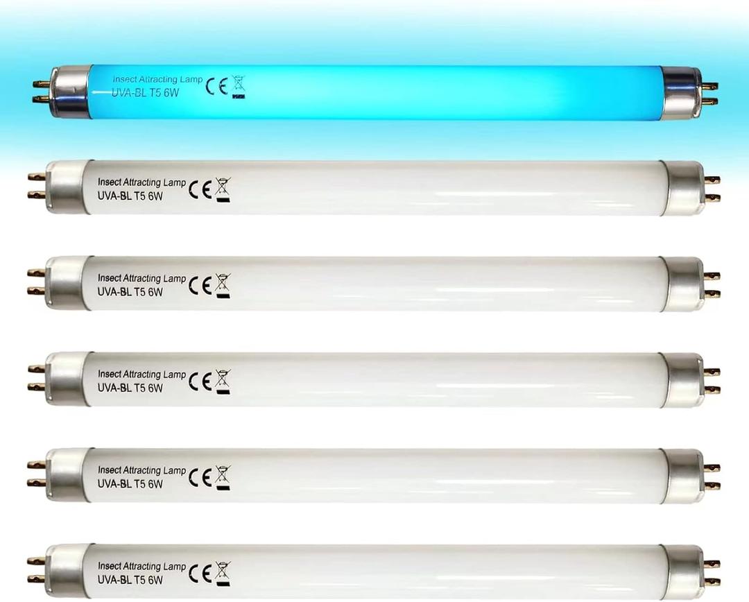 6 Pack UVA-BL T5 6W 32050 F6T5/BL Replacement Bulb Fluorescent Light Tube 6 watt for DynaTrap DT2000XL,DT2000XLP and DT3012, 9 Inches