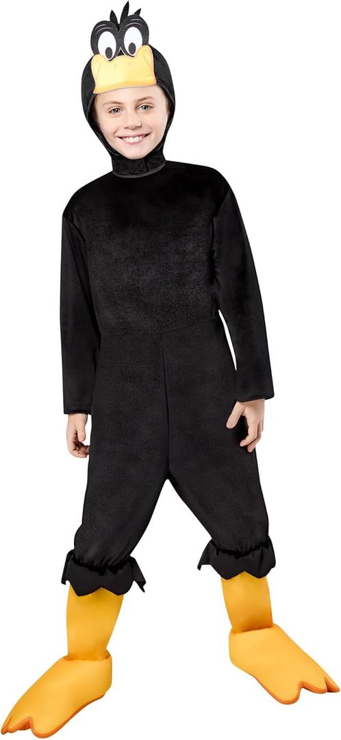 Rubies Child's Looney Tunes Daffy Duck Costume Jumpsuit and Headpiece (Large)