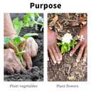 TCBWFY 2 Pack Garden Auger Drill Bit for Planting,3.5"x16" & 1.6"x16.5" Rapid Planter Bulb&Bedding Plant Auger,Earth Drill for 3/8" Hex Drive,Fence Post,Umbrella Hole Digger