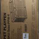 Pet Playpen with Door Dog Foldable Puppy Playpen for Puppies and Small Dogs 6-Panels Easy Assemble Easy Storing for Indoor and Outdoor (6 Panels)
