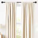 2Pack Bronze Curtain Rods 36 to 88 inch (3-7.3 ft), 1 Inch Diameter Adjustable Heavy Duty Decorative Curtain Rods with Decorative Openwork Carved finials for Living Room Bedroom Windows
