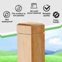 CroBlissful 3.5" x 3.5" x 48" Solid Red Oak Stair Newel Post with a Single Groove Notched Newel Wood Balusters for Staircase Interior Railing Newels for Stair Handrails