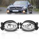 TangMiGe Fog Lights for Mercedes Benz C250 C350 CLS500 E320 E350 E550 G550 G55/G63/G65/R63/SL55 AMG GL320 GL450 GL550 ML320 ML350 ML450 ML550 R320 R500 SL500 SL600 2006-2015, 2PCS, Clear Lens