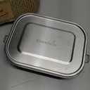 Blockhtte Stainless Steel Lunch Box for Adults I 47oz I Bento Box 3 Compartments with free Sealing, Leak-Proof Container, Metal Lunchbox for Travel, Work, Eco-Friendly Meal Storage Solution