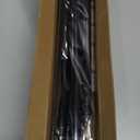 2PCS Spring Tension Curtain Rod 28 To 48 Inch Adjustable Expandable Black Tension Rod 7/8" Shower Curtain Rods No Drilling Spring Loaded Curtain Rod for Windows Bathroom Closet Bedroom Doorway Door