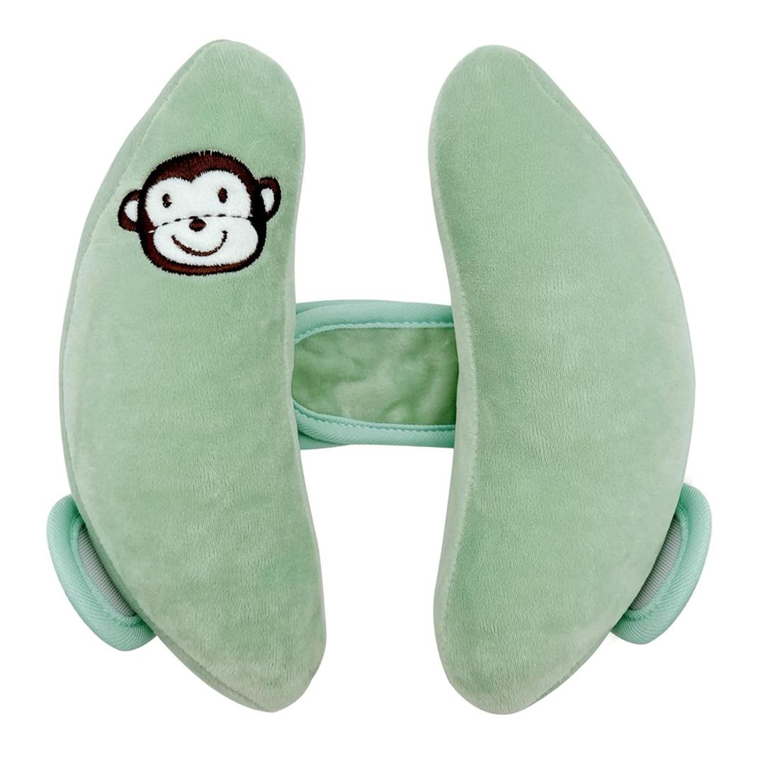 Baby Travel Pillow,Carseat Head Support for Infants,Stroller Headrest for Kids,Baby Head Neck Support Pillow Cushion,Car Seat Neck Support for Toddlers,Green