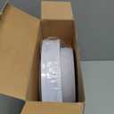 WDF 60PCS Heavyweight White with Gold Rim Wedding Party Plastic Plates,Dinnerware Sets.30-10.25inch Dinner Plates and 30-7.5inch Salad Plates (White/Gold Forest)