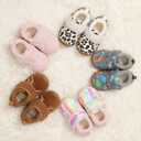 Centipede Demon Toddler Slippers Boys Girls Fuzzy House Slippers Kids Baby House Shoes Indoor Outdoor Winter Shoes Adjustable Warm Sneakers (6.5-7 Toddler, Tu Colorunic)