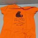 Sarcastic Cat Have I Scratched Anyone Today? Funny Black Cat T-Shirt, M