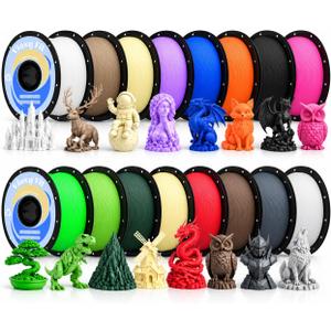 16kg PETG 3D Printers Filament Bundle, 1kg Spool(2.2lbs)