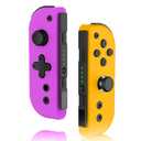 VOXAMINDALE Switch Controller replacement for Nintendo Switch Controller, Compatible With Switch/Lite/OLED, with Turbo/Dual Vibration/Motion/Wake-up/Screenshot (Purple & Yellow)