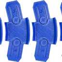 K TOMOTO 22.5 Degree Curved Track Pieces Compatible with Hot Wheels, Banked Turn Racetrack Connector, 4 Pack