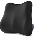 Lumbar Support Pillow for Office Chair Memory Foam Car Lumbar Pillows Lower Back Pain Relief Black Soft Ergonomic Chair Back Pillows for Car, Couch