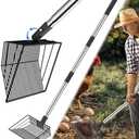 Chicken Poop Scooper 41 Inch – Adjustable Angle Stainless Steel Chicken Coop Sifter Shovel – Lightweight Ergonomic Litter Scoop for Easy Cleaning of Bedding, Sand & Manure